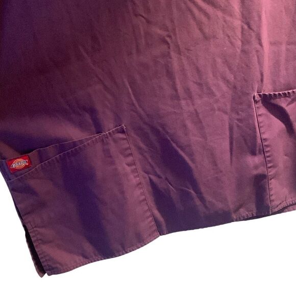Pre Owned Women’s Dickies Scrub Scrubs Top Purple Size Lg Professional Comfort - Picture 11 of 12